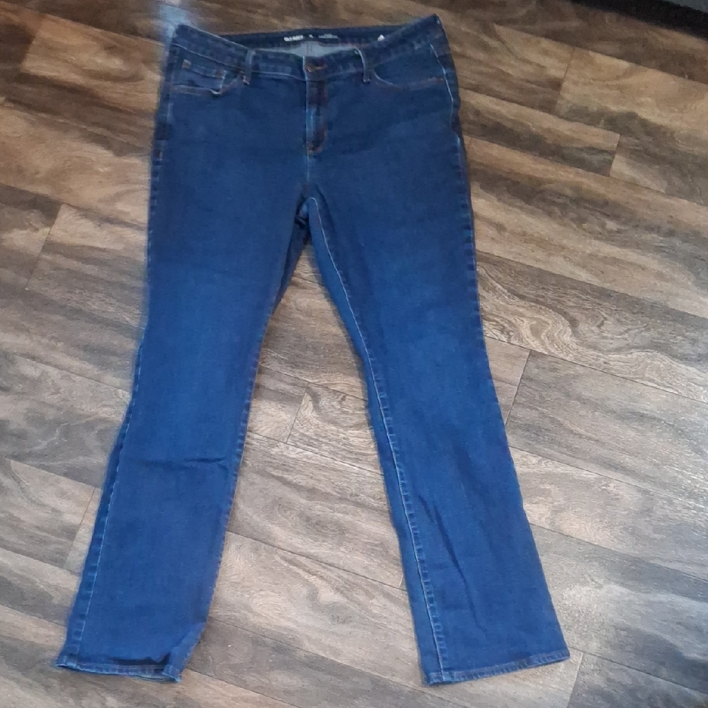 Old Navy Classic Blue Straight Leg Jeans